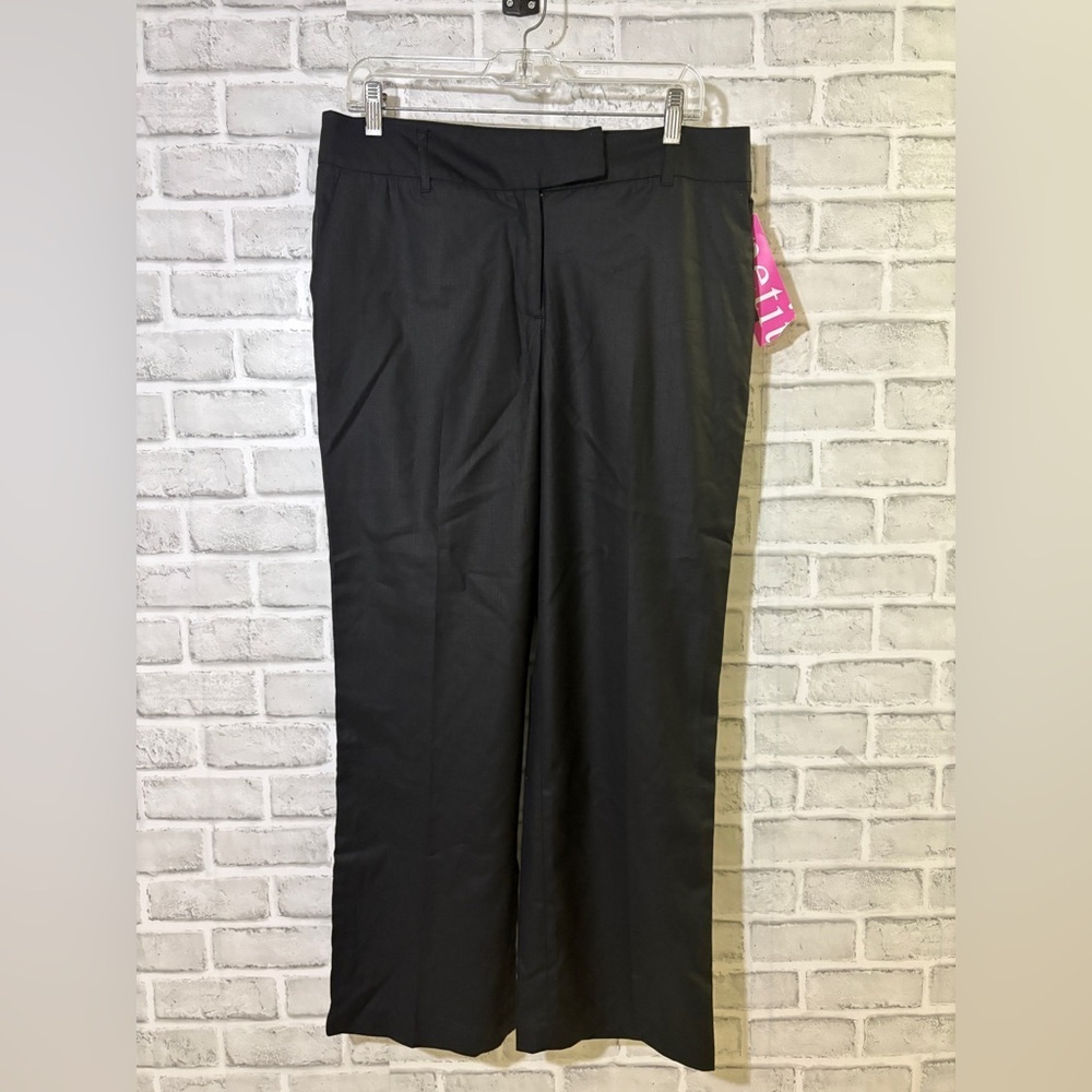 Dalia womens Collection Charcoal Dress Pants petite size 12P